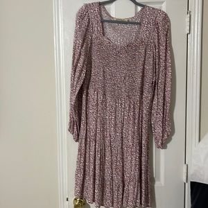 Liberty Love 100% Rayon Mauve & White